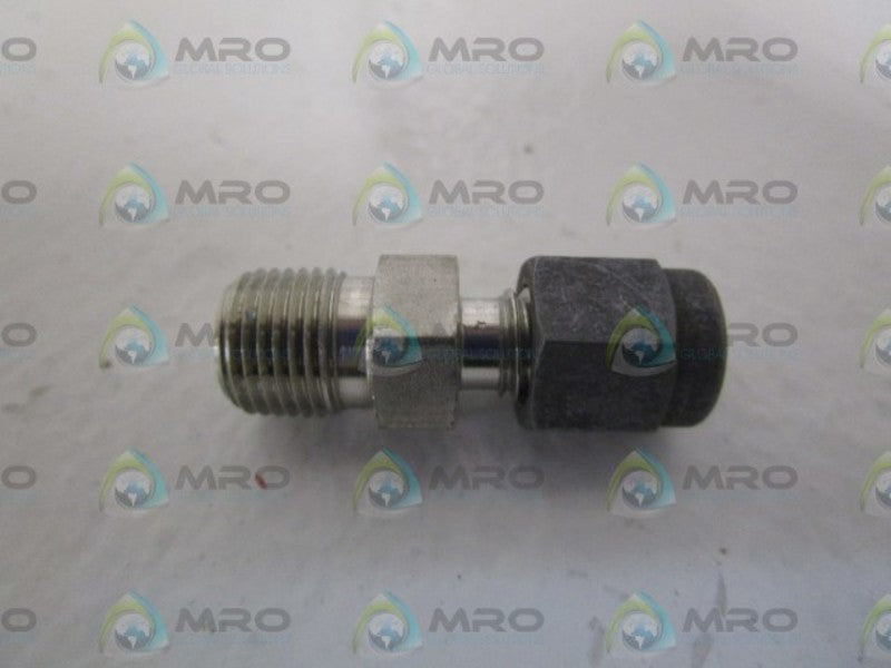 PARKER 1/8" T X 1/8" MALE CONNECTOR 2-2FBZ-SS *NEW NO BOX*