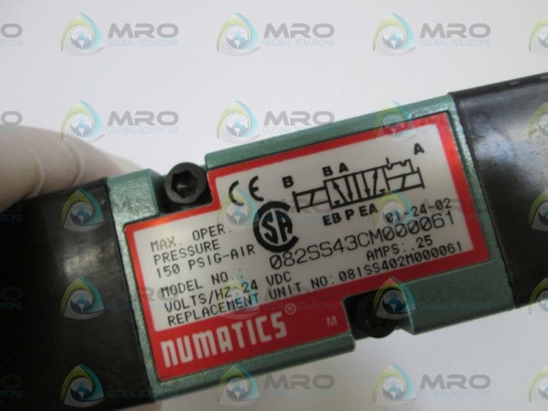 NUMATICS SOLENOID VALVE 082SS43CM000061  NSNP