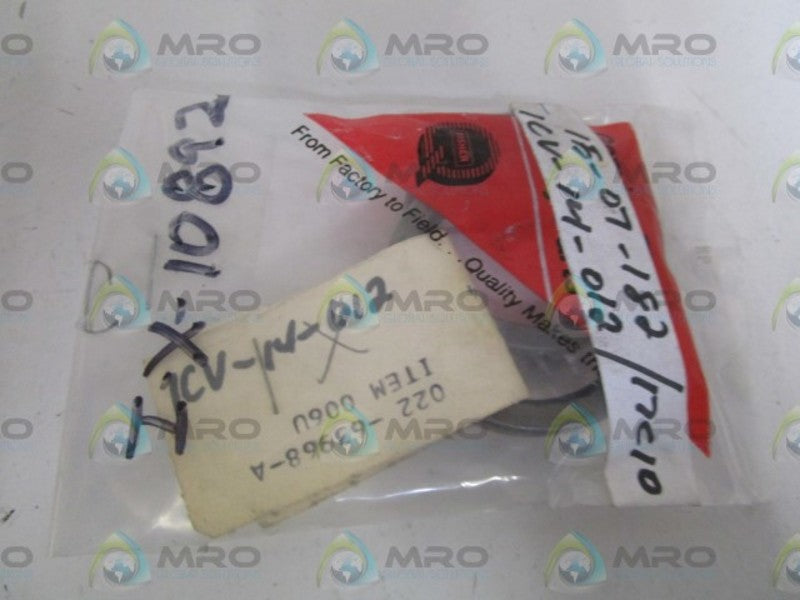 LOT OF 2 FISHER SEAL 12A9721X012 *NEW IN FACTORY BAG*