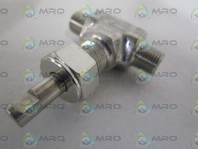 PARKER 1/8" NEEDLE VALVE 2M-V4LN-SS (AS PICTURED) *NEW NO BOX*