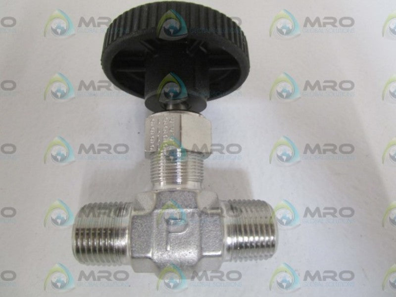 PARKER 3/8" NEEDLE VALVE 6Z-V6LN-SS *NEW NO BOX*