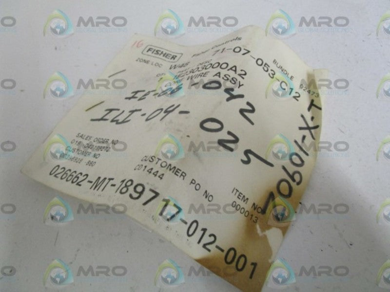 FISHER CORE/WIRE ASSY 1E2303000A2 * NEW IN FACTORY BAG *