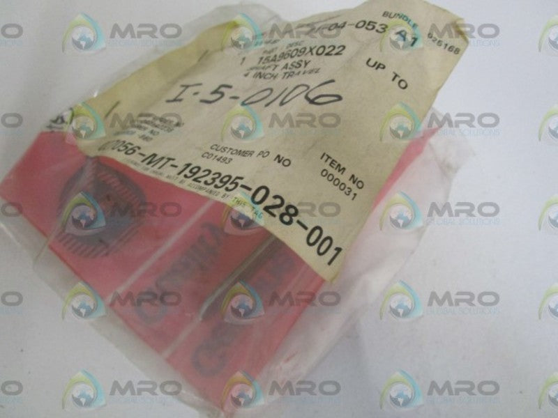 FISHER 4" SHAFT ASSEMBLY 15A9609X022 * NEW IN FACTORY BAG *