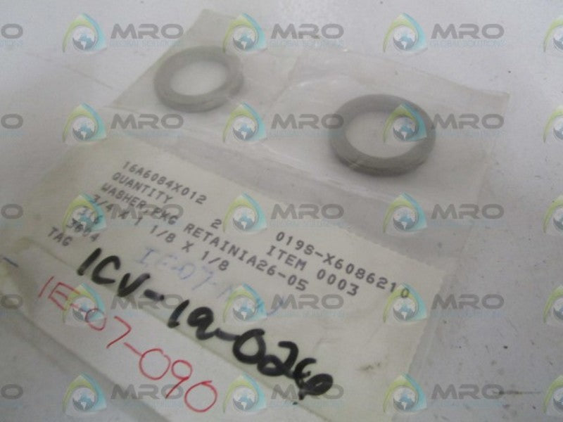 LOT OF 2 FISHER RETAINING WASHER 16A6084X012 *NEW IN BAG*