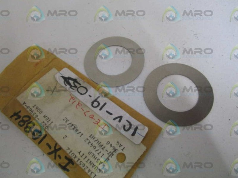 LOT OF 2 FISHER WASHER 13A2651X012 *NEW NO BOX *