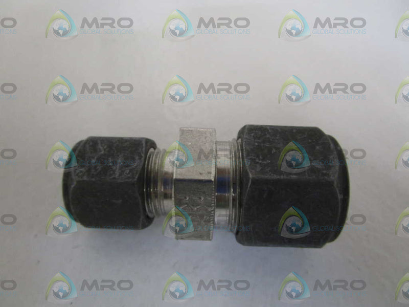 LOT OF 5 PARKER 1/2"TX3/8"NPT TUBE UNION 8-6-HB *NEW NO BOX*