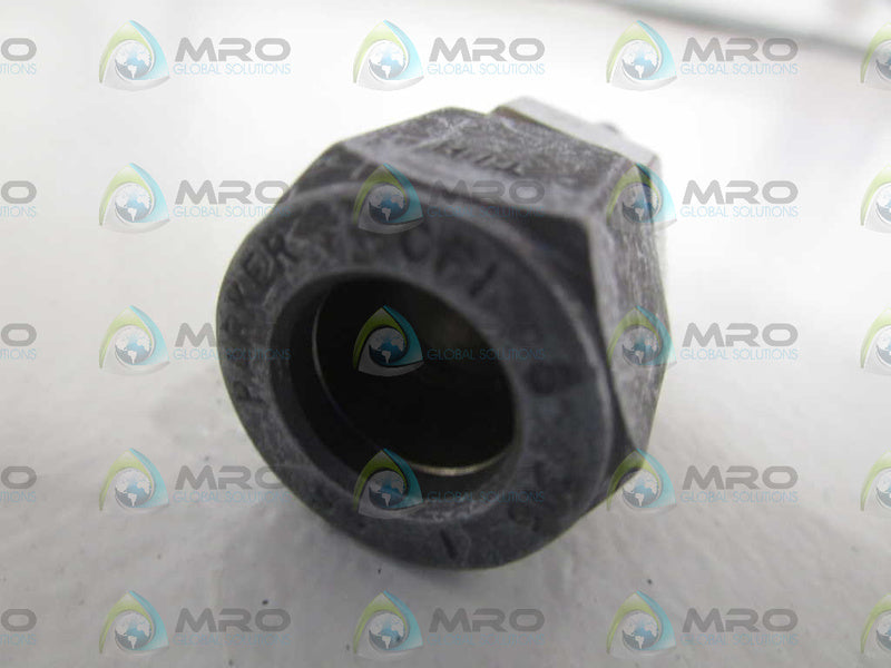 LOT OF 10 PARKER 1/2"TX1/4"NPT TUBE UNION 8-4-HBZ *NEW NO BOX*