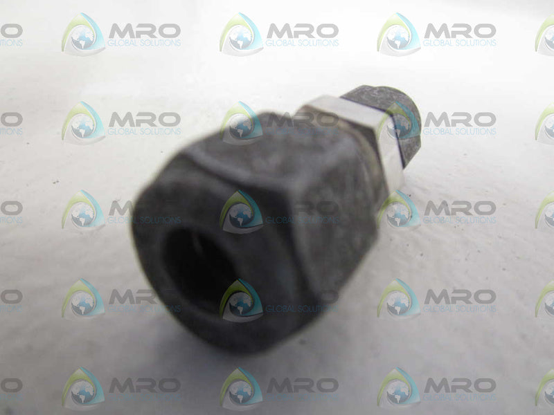 LOT OF 4 PARKER 1/4"T X 1/8" NPT TUBE UNION 4-2-HBZ *NEW NO BOX*