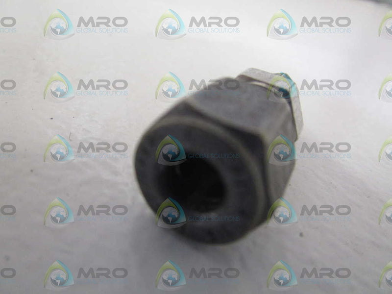 LOT OF 4 PARKER 1/4"T X 1/16NPT TUBE UNION 4-1HBZ *NEW NO BOX*