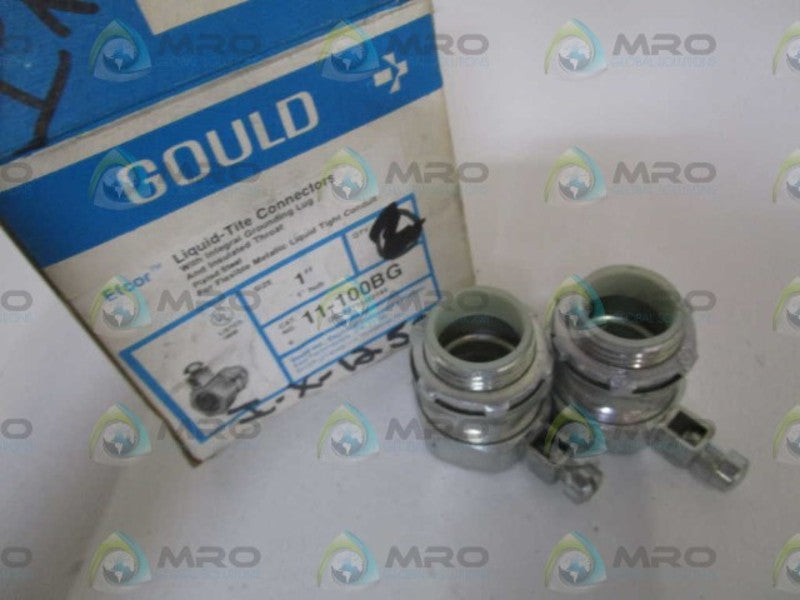 LOT OF 2 GOULD 1" CONNECTOR 11-100BG *NEW IN BOX*