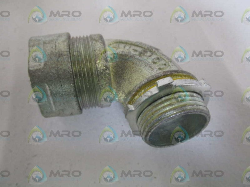 LOT OF 5 O-Z/GEDNEY 1" 90 DEGREE CONNECTOR 4Q-9100 *NEW IN BOX*