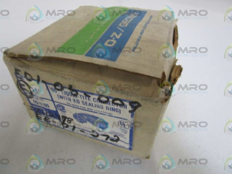LOT OF 5 O-Z/GEDNEY 1" 90 DEGREE CONNECTOR 4Q-9100 *NEW IN BOX*