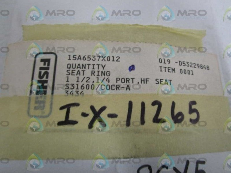 FISHER 1-1/2" SEAT RING 15A6537X012 * ORIGINAL PACKAGE *