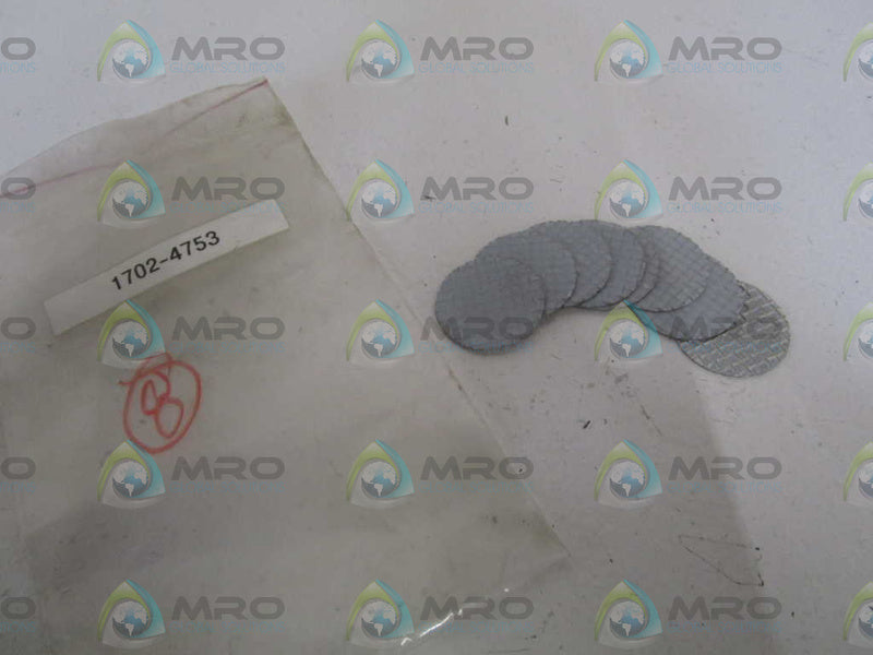LOT OF 8 GAS DETECTOR SCREEN 1702-4753 *NEW NO BOX*