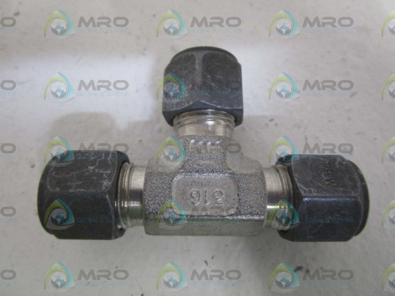 PARKER 3/8" UNION TEE 6-6-6 JBZ-SS *NEW NO BOX*