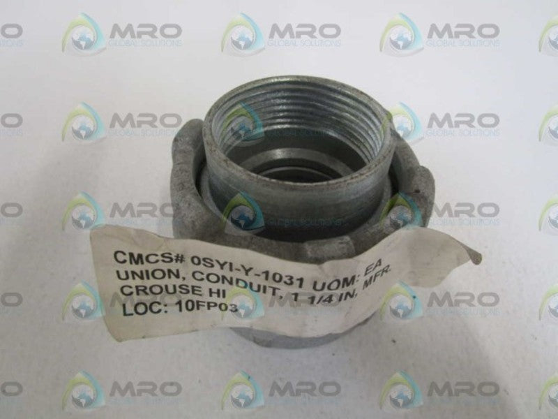 CROUSE-HINDS 1-1/4" CONDUIT UNION UNF405  NSNP