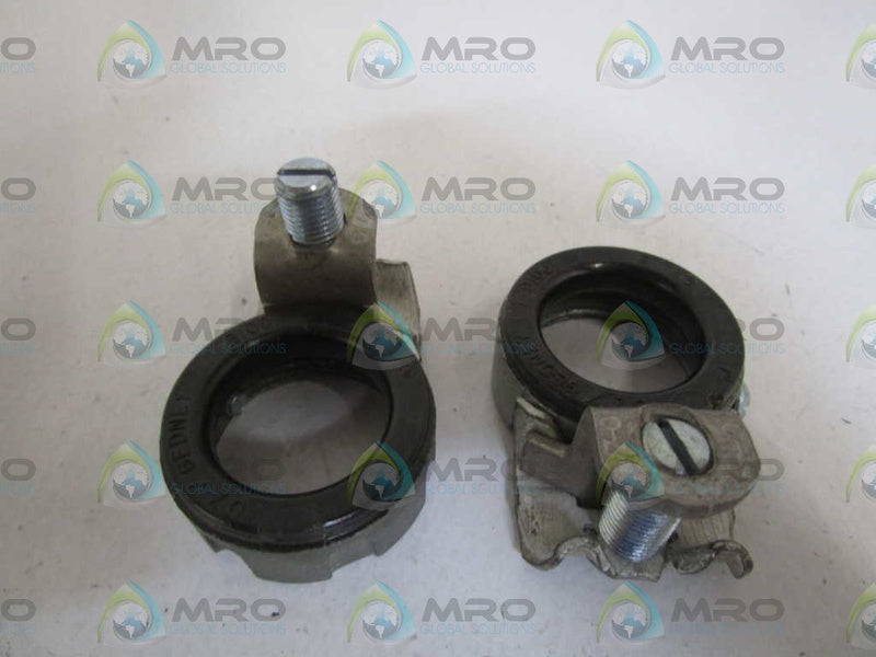 LOT OF 2 O-Z/GEDNEY 1" INSULATED GROUDING BUSHING B100 *NEW NO BOX*