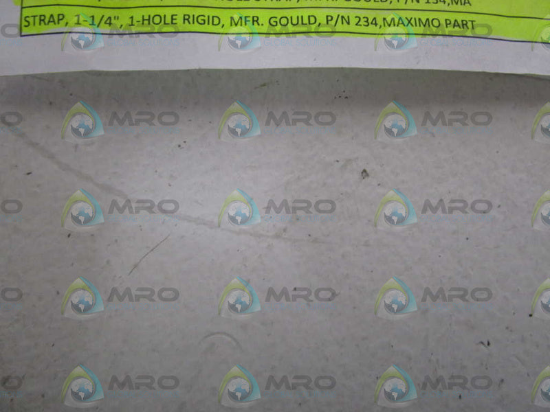 LOT OF 24 GOULD 1-1/4" 1-HOLE RIGID STRAP 234 *NEW NO BOX*