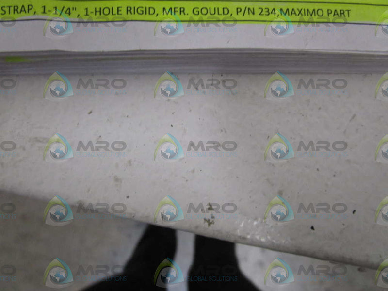 LOT OF 25 GOULD 1-1/4" 1-HOLE RIGID STRAP 234 *NEW NO BOX*