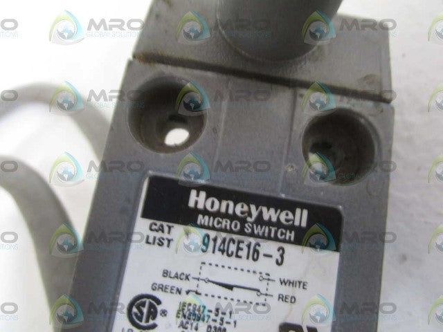 HONEYWELL 914CE16-3 LIMIT SWITCH *USED*