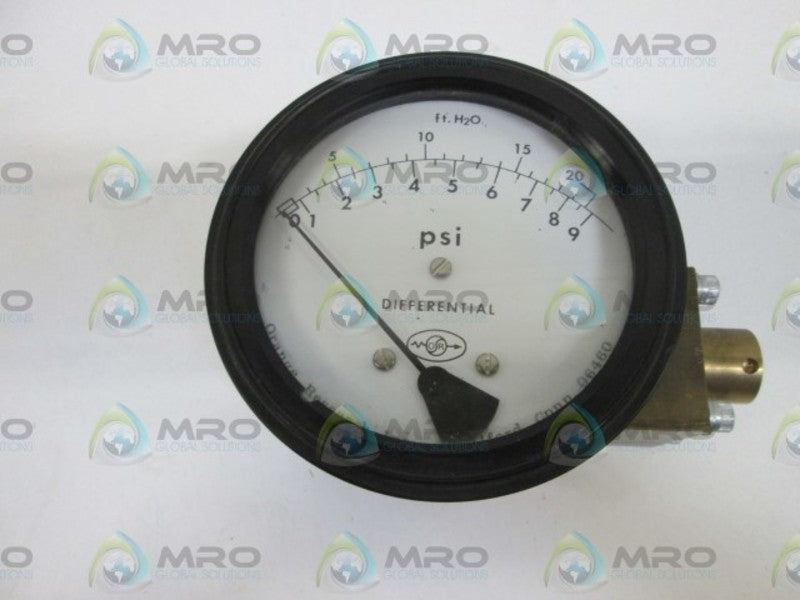 ORANGE RESEARCH, INC. DIFFERENTIAL PRESSURE GAUGE 1516DGS-31811  NSNP