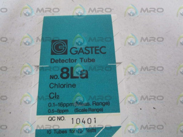 LOT OF 10 GASTEC DETECTOR TUBE 8La *NEW IN BOX*