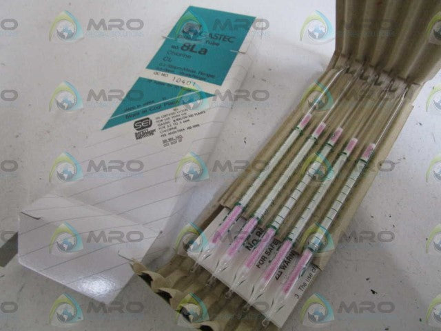 LOT OF 10 GASTEC DETECTOR TUBE 8La *NEW IN BOX*