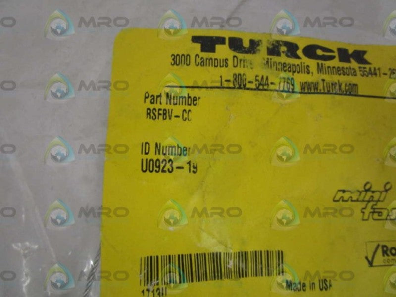 TURCK WIRING ACCESSORY RSFBV-CC *NEW IN FACTORY BAG*
