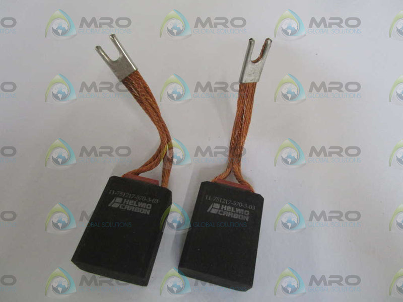 LOT OF 2 HELWING CARBON BRUSH 11-751217-570-3-03 *NEW NO BOX*