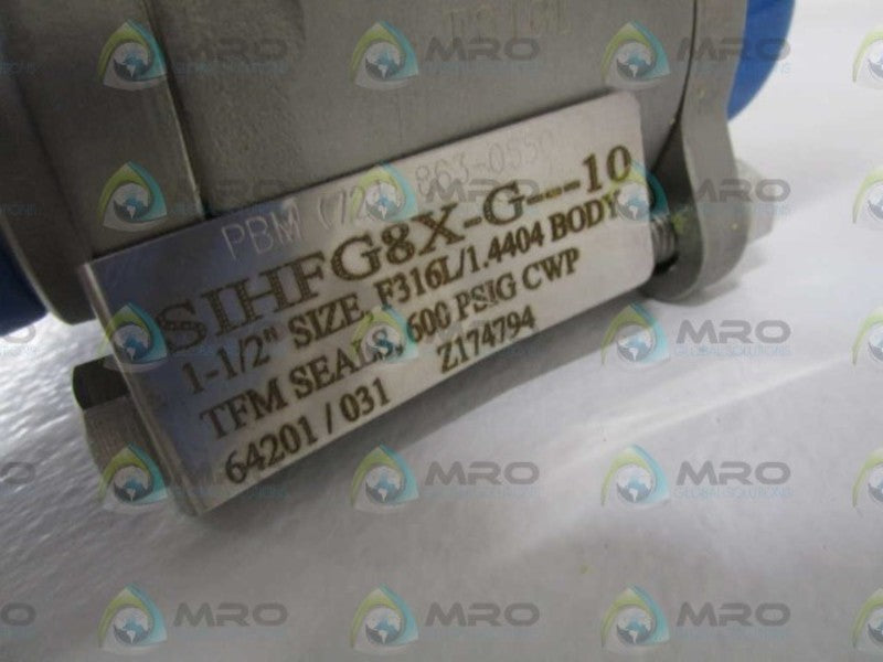 PBM 1-1/2" VALVE SIHFG8X-G-10  NSNP