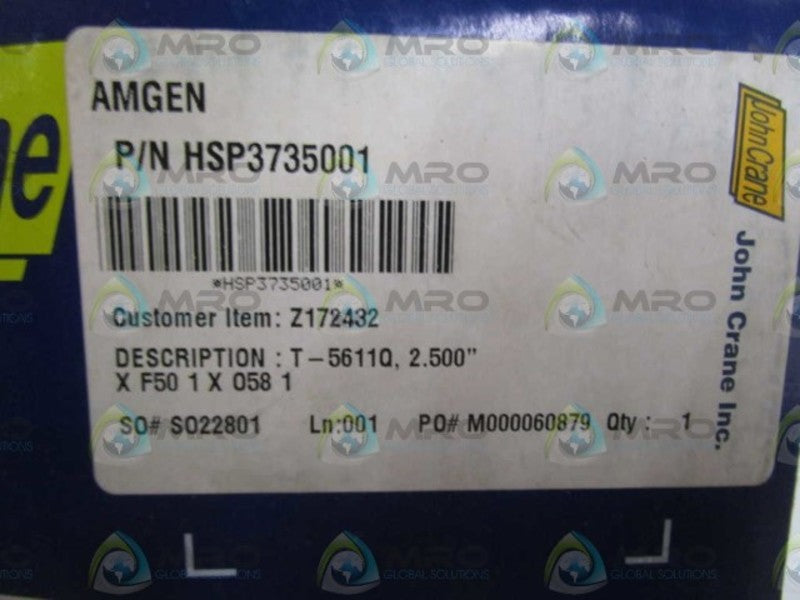 JOHN CRANE 2.500" MECHANICAL SEAL HSP3735001  NSMP