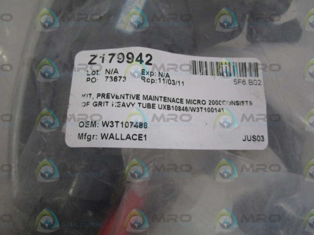 WALLACE PREVENTIVE MAINTENACE KIT W3T107488 *NEW IN BAG*