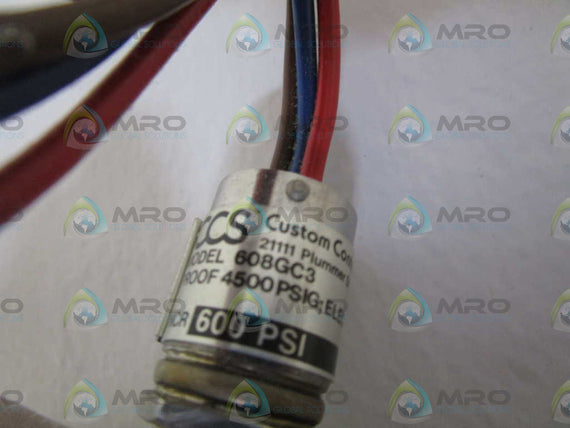 CCS DUAL-SNAP PRESSURE/TEMP. SWITCH 608GC3 * NEW NO BOX *