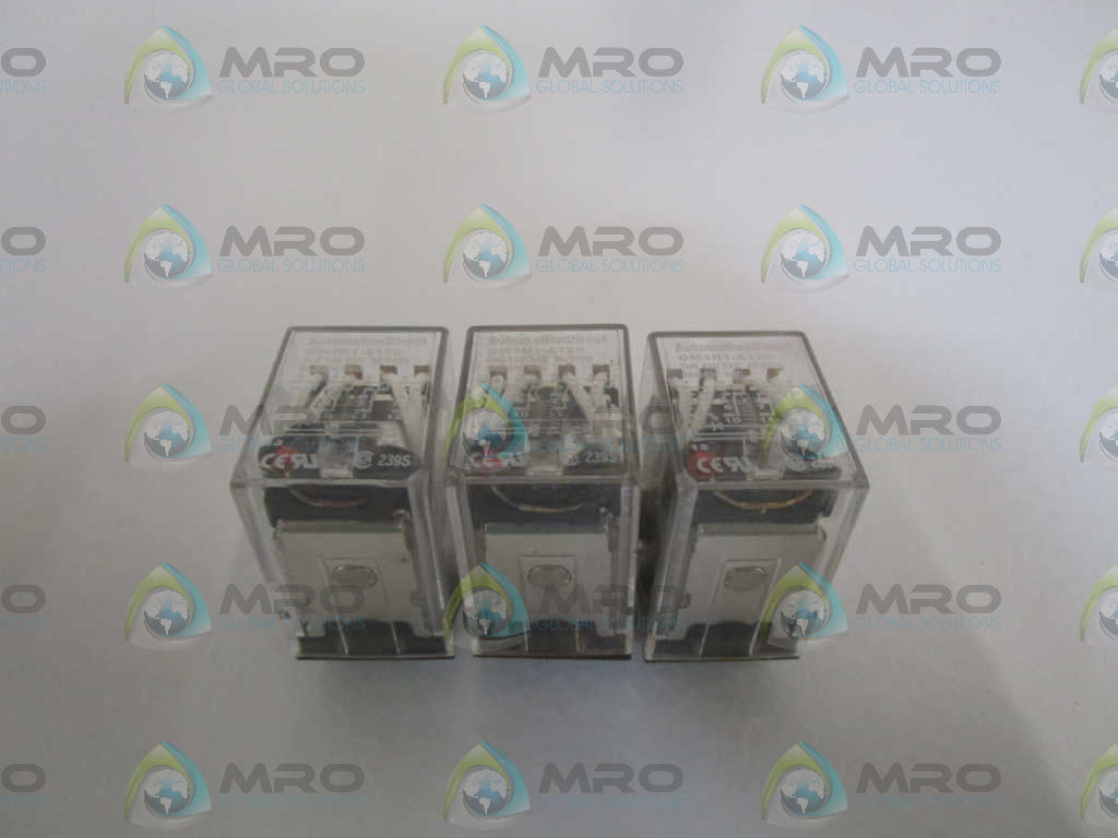 LOT OF 3 AUTOMATION DIRECT 120VAC RELAY QM4N1-A120 *USED*