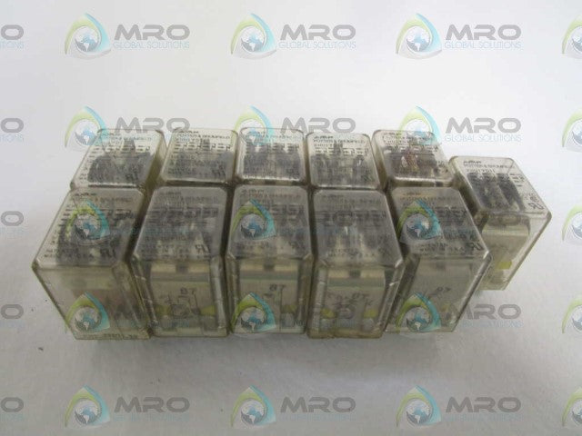 LOT OF 11 POTTER & BRUMFIELD 12VDC RELAY KHU17D11 *USED*