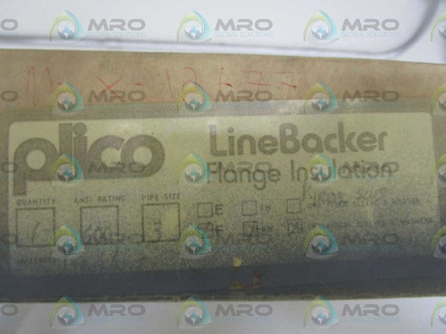 PLICO LINE BACKER FLANGE INSULATION 600 3" *NEW IN BOX*