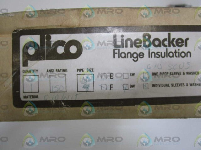 LOT OF 2 PLICO LINE BACKER FLANGE INSULATION 150 6" *NEW IN BOX*