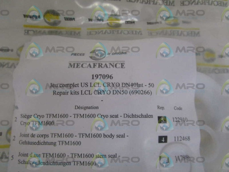 MECAFRANCE REPAIR KIT 197096 *NEW IN FACTORY BAG*