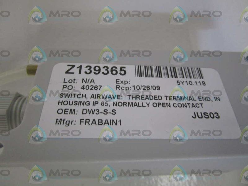 FRABAIN AIRWAVE SWITCH DW3-S-S *NEW NO BOX*