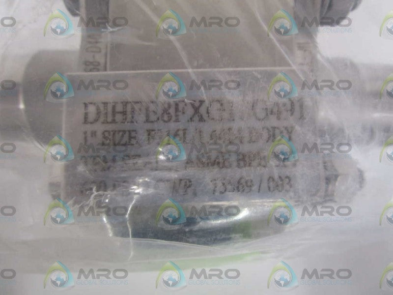 PBM 1" VALVE DIHFE8FXG10G491 *NEW IN BAG*