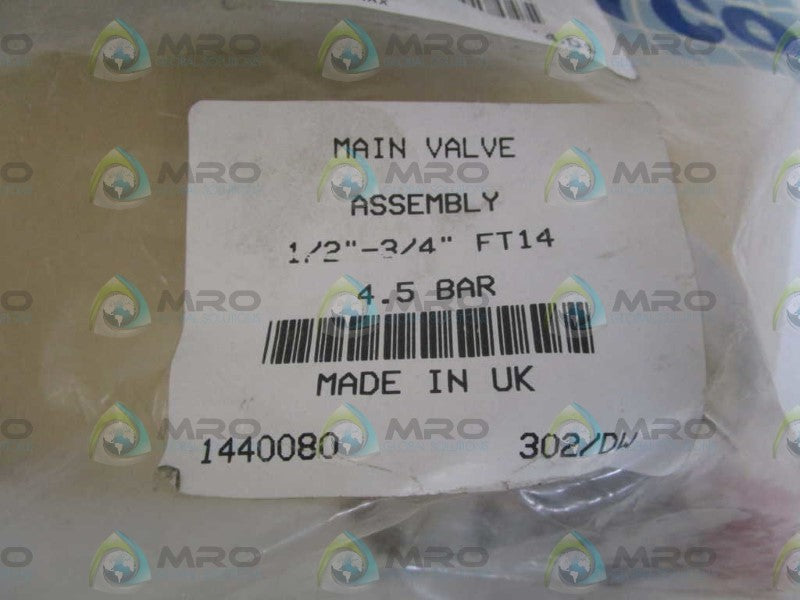SPIRAX SARCO 1/2"-3/4" MAIN VALVE ASSEMBLY 1440080 * NEW IN FACTORY BAG *