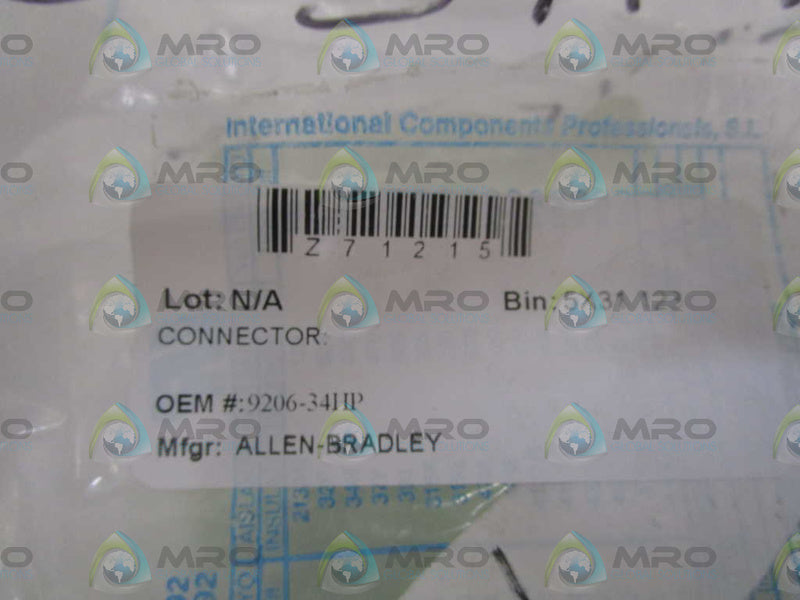 INDUSTRIAL SPARE PART 9206-34HP NSNP