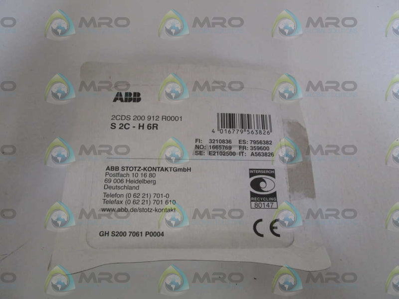 ABB AUXILIARY CONTACT 2CDS200912R0001  NSMP