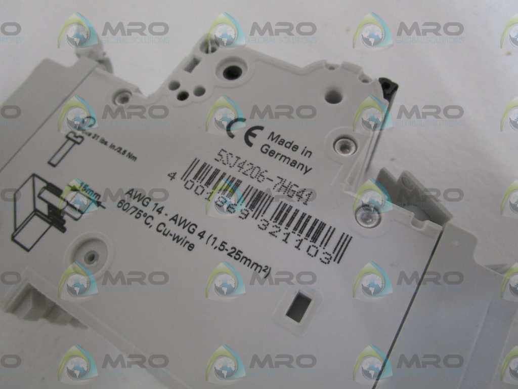 SIEMENS 6A 2P 240V CIRCUIT BREAKER 5SJ4206-7HG41 *NEW IN BOX*