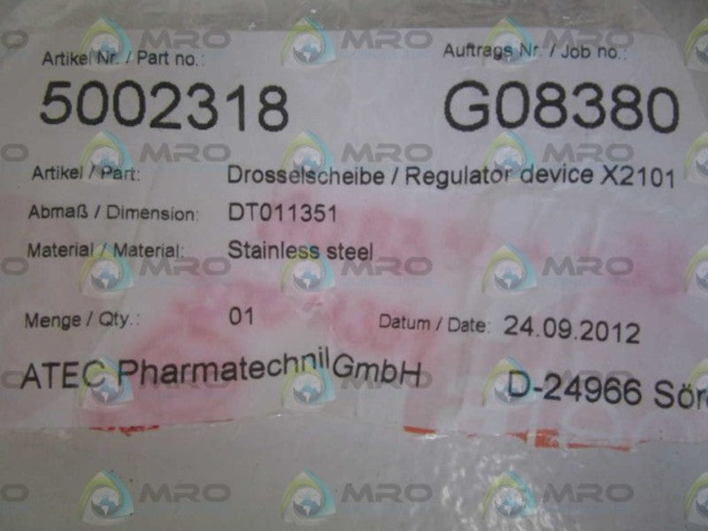 ATEC X2101 5002318 NSNP