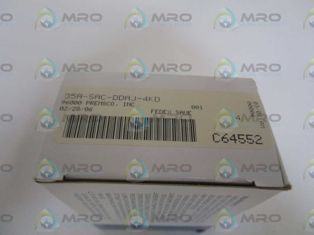 MAC VALVE 35A-SAC-DDAJ-4KD *NEW IN BOX*