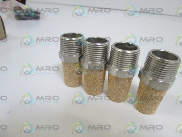 LOT OF 4 PARKER 3/4" MUFFLER/FILTER EM75 *NEW IN BOX*