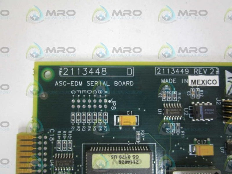 GENERAL ELECTRIC ASC EDM SERIAL BOARD 2113448 *USED*