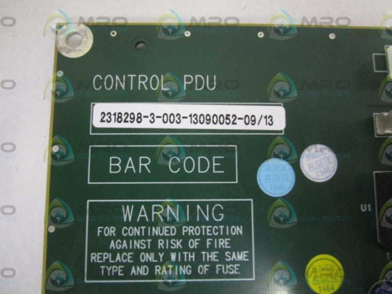 GENERAL ELECTRIC CONTROL PDU BOARD 2318298-3 *USED*
