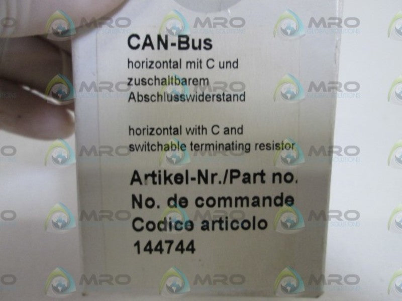 CAN-BUS HORIZONTAL WITH C SWITCHABLE TERMINATING RESISTOR 144744  NSMP